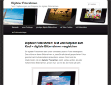 Tablet Screenshot of digitaler-fotorahmen.com